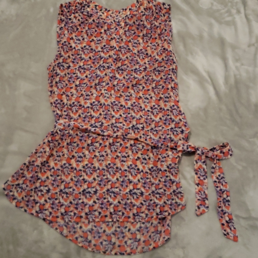Liz Claiborne sheer floral blouse s. XL